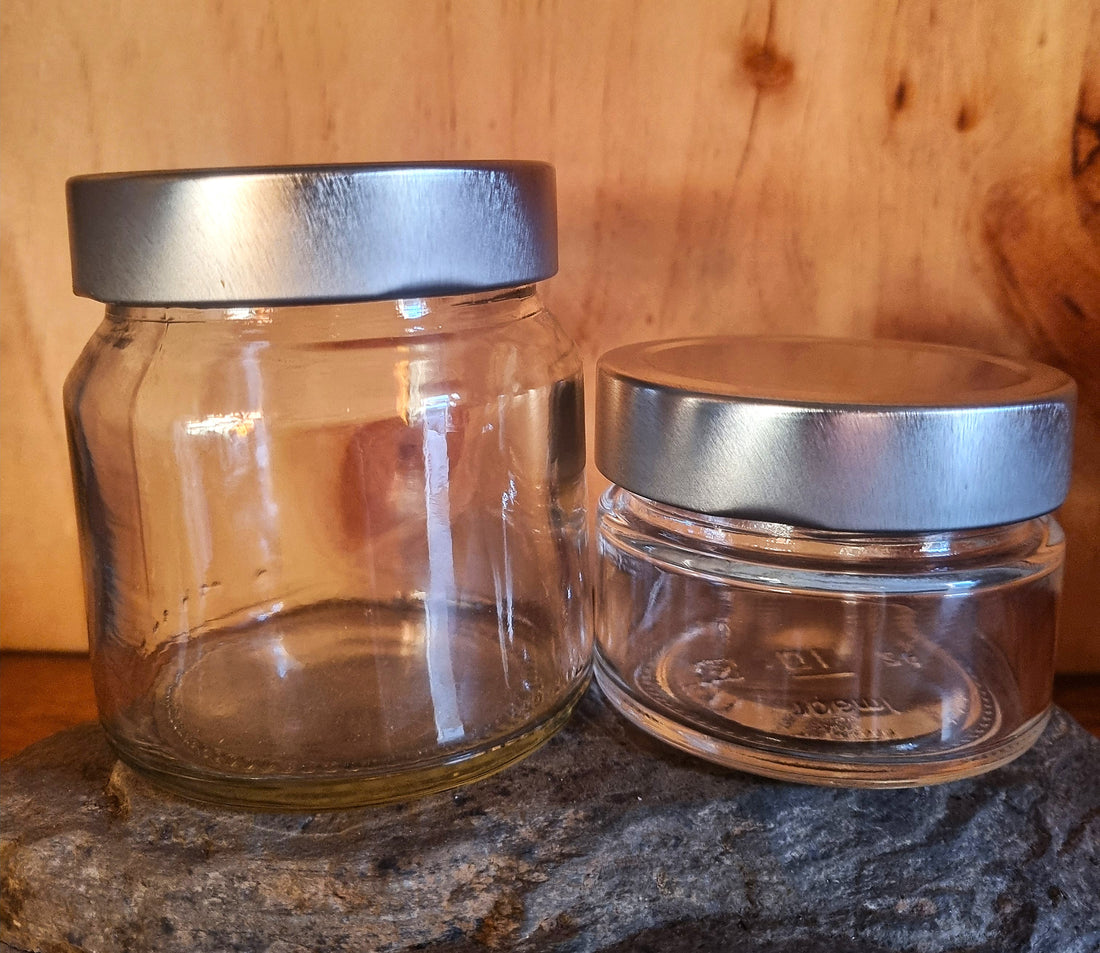 Glass Jar with Steel Lid