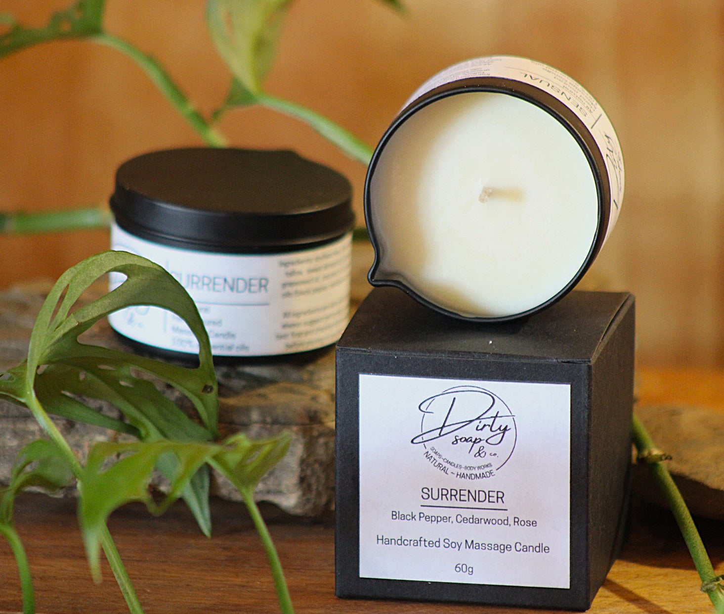 Surrender: Massage Oil Candle