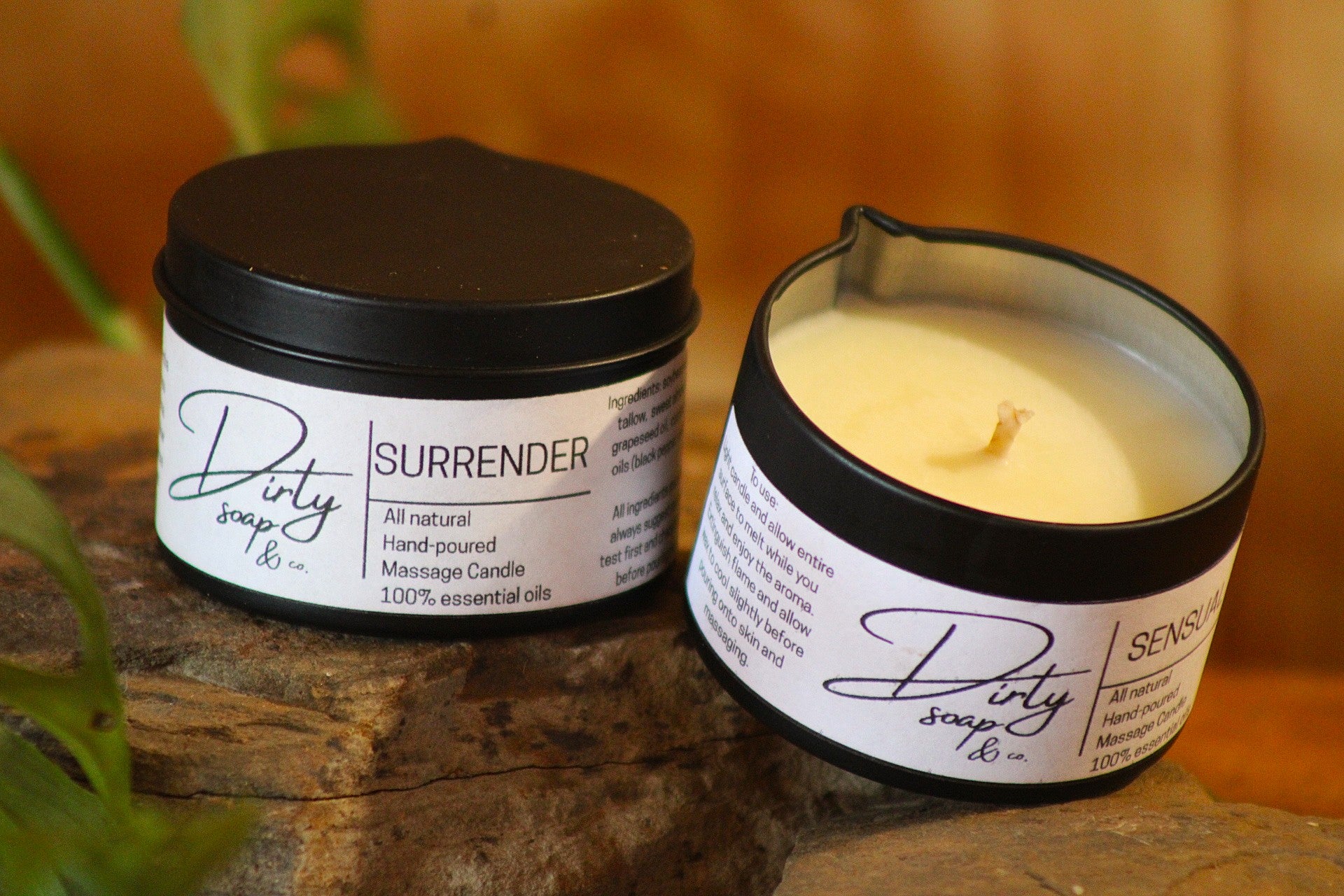 Surrender: Massage Oil Candle