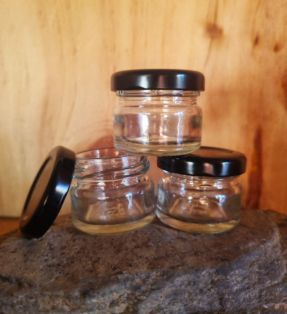 Mini Glass Jar with Steel Lid (28ml)